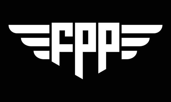 FPP three-letter geometric initial letter logo design template.
