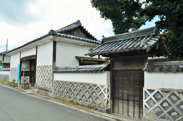 Naklejka premium 旧足守藩侍屋敷 長屋門・御成門