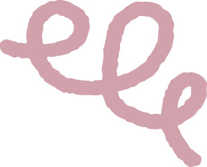 Doodle Line Drawing Decorate Underline