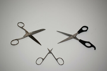 set of scissors vector