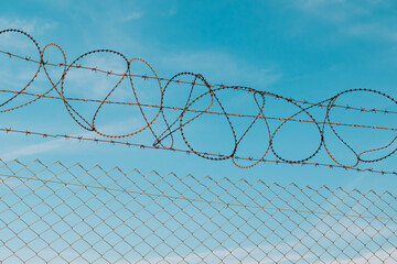 razor wire fence
