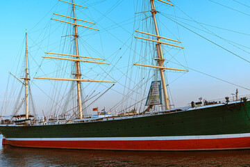 ship in the harbor