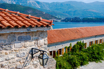 view of the roofs of the town