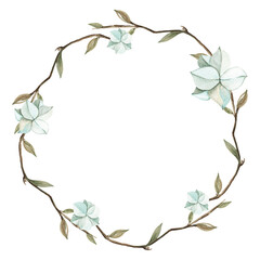 Watercolor Spring Birds Flowers feathers Bouquets Hydrangea Tulips Easter eggs