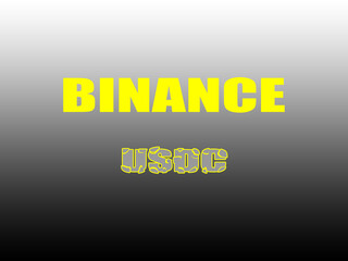 Cryptocurrency trading on the Binance exchange, with bacground gradient