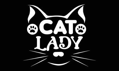 Cat t-shirt design vector template