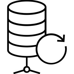 Backup Line Vector Icon