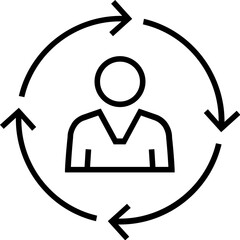 Personalization Line Vector Icon