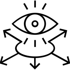 Opportunity To See Line Vector Icon