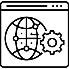 Web Instruction Line Vector Icon