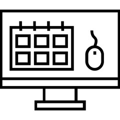 Project Planning Line Vector Icon