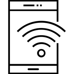 Wireless Line Vector Icon