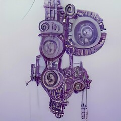 abstract sketch background with gears