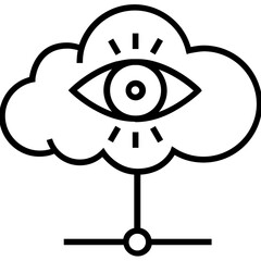Search Line Vector Icon