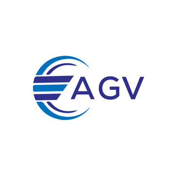 AGV letter logo. AGV blue image on white background. AGV vector logo design for entrepreneur and business. AGV best icon. 
