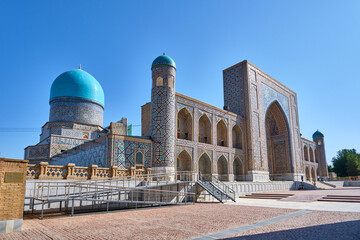 tilya kori madras in registan squadre, samarkand, uzbekistan