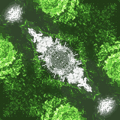 Moving colorful lines of abstract background