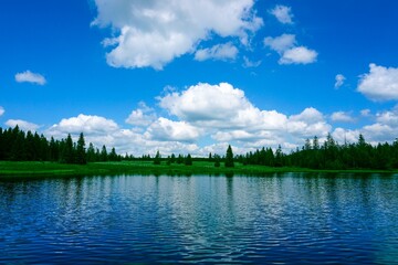 Obraz premium lake and sky