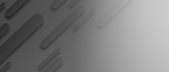 Minimal geometric grey banner geometric shapes light technology background abstract design