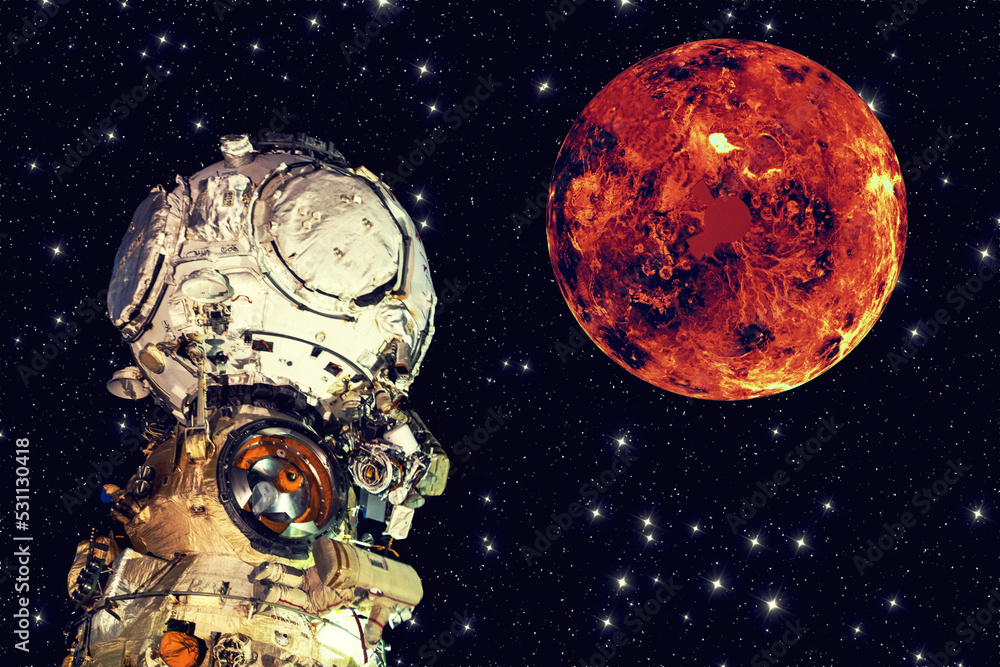 Canvas Prints a spaceship is flying in the outer cosmos.the elements of this image furnished by nasa.