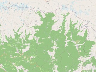 Fototapeta premium Lhuentse, Bhutan. OSM. No legend