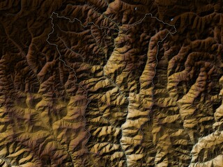 Lhuentse, Bhutan. Physical. No legend