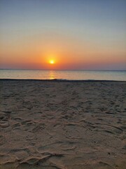 Sunrise on the Red Sea in the Marsa Alam area, Egypt - Iberotel Costa Mares.