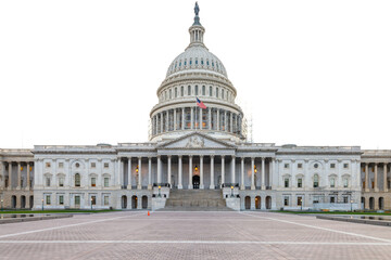 US capitol building with out sky.  Transparency PNG. - Powered by Adobe