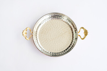 vintage pan on white background