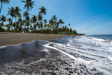 The coast of Indian ocean on island Java