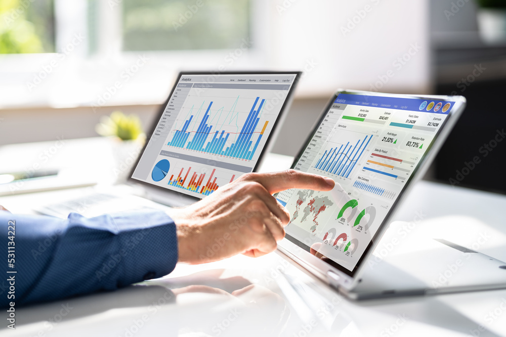 Sticker kpi business analytics data dashboard