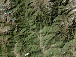 Punakha, Bhutan. High-res satellite. No legend