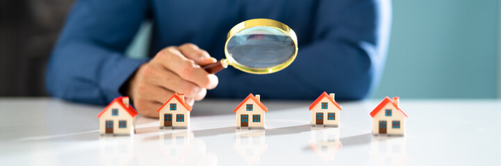 Real Estate House Inspector Checking Property