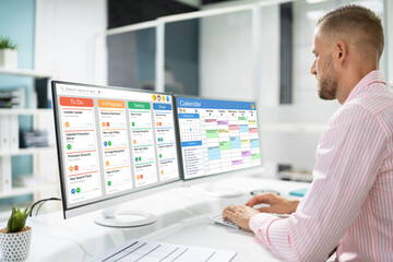 Scrum Agenda Digital Calendar Schedule