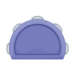 Tambourine vector cartoon icon. Vector illustration drum on white background. Isolated cartoon illustration icon of tambourine .
