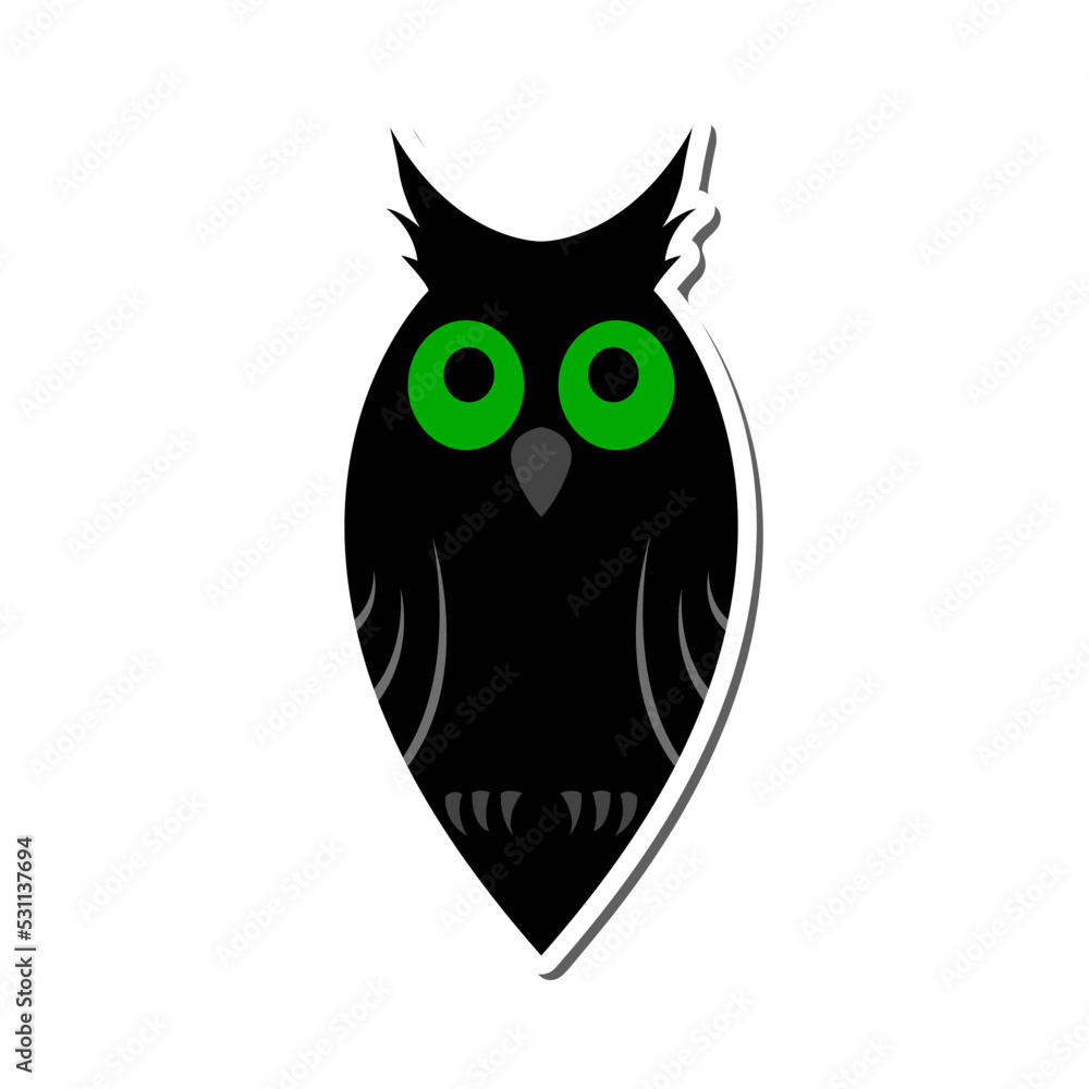 Sticker Halloween Owl Sticker