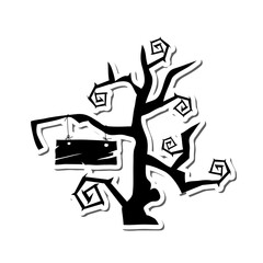  Gothic Tree Sticker