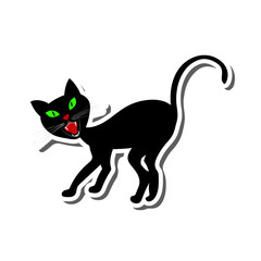 Halloween Cat Sticker