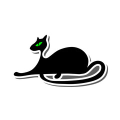 Halloween Cat Sticker