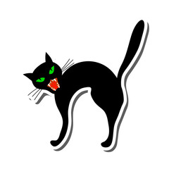 Halloween Cat Sticker