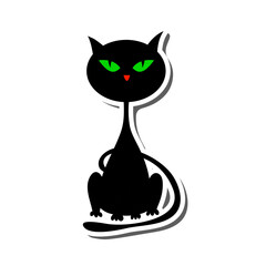 Halloween Cat Sticker