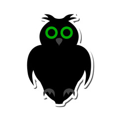 Halloween Owl Sticker