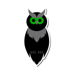 Halloween Owl Sticker