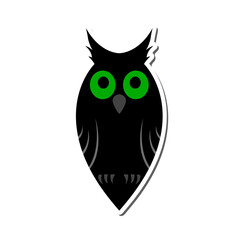 Halloween Owl Sticker
