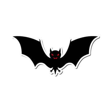 Flying Bat Sticker