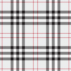 Traditional Scottish checkered plaid ornament. Vintage tartan texture seamless pattern. Coloured geometric intersecting striped vector illustration. Seamless fabric texture.
