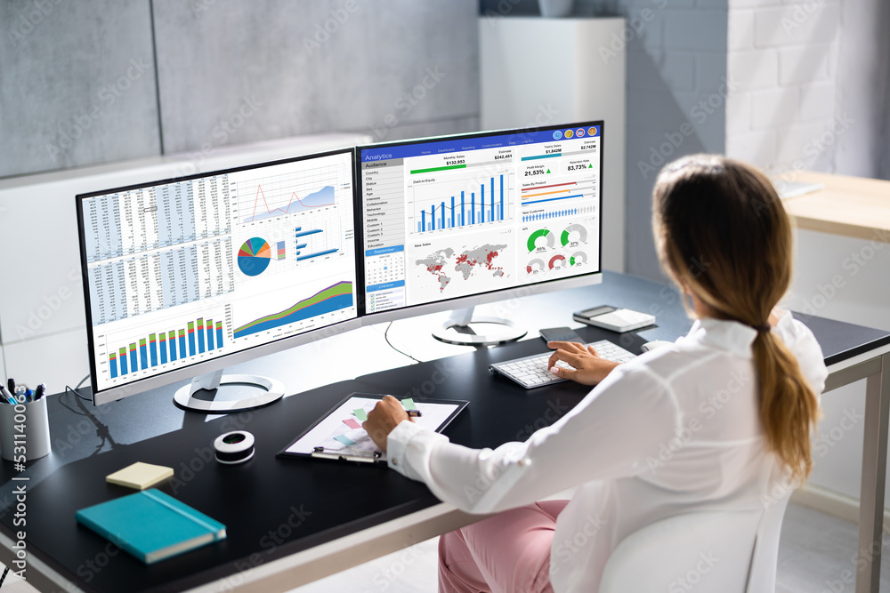 Poster kpi business analytics data dashboard