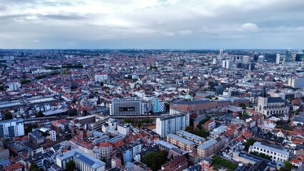 drone photo Brussels Belgium europe