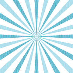 Rays of the radial blue sun on white background. sunburst beams Background. abstract Background
