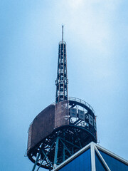 telecommunication tower with antennas